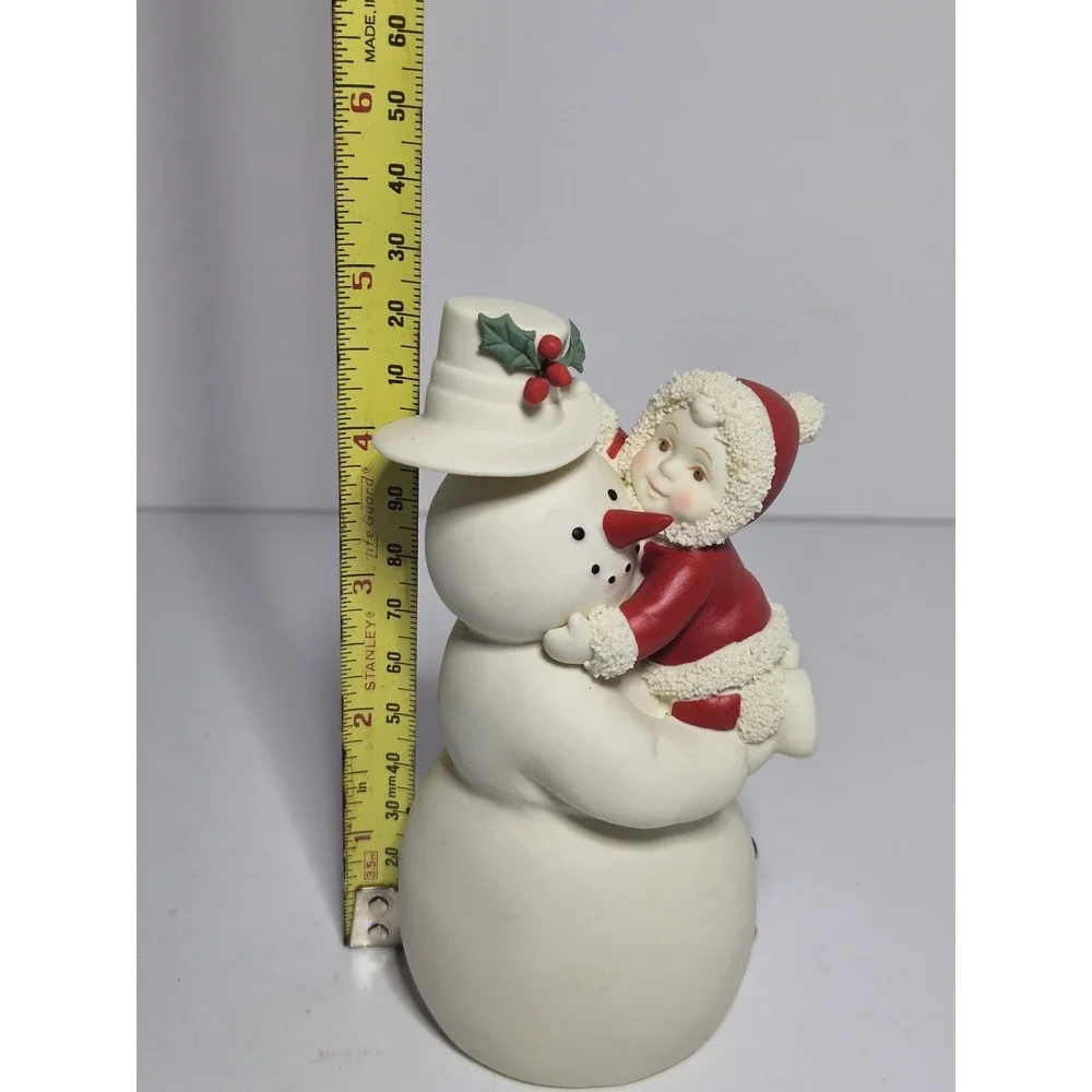 Vintage Dept 56 Babies on the Farm Dressing Up For The Holidays Snowman Figurine - Picture 7 of 7